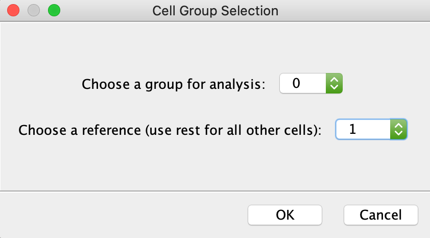 选择细胞组进行差异表达分析